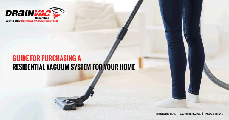 Residential vacuum system for Home